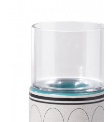  Retro Lg Candle Holder Green & Teal (A11833) - Zuo Modern