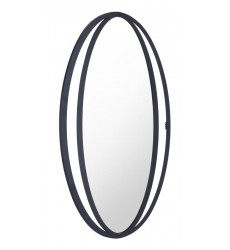  Leo Oval Mirror Black (A11983) - Zuo Modern