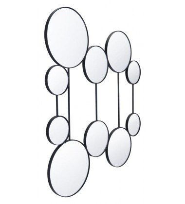  Cery Round Mirrors Black (A11995) - Zuo Modern