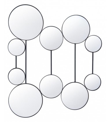  Cery Round Mirrors Black (A11995) - Zuo Modern
