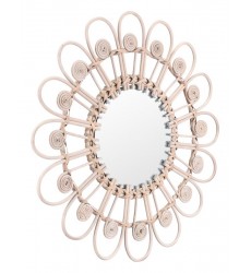  Florida Round Mirror Gray (A12157) - Zuo Modern