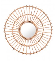  Ronda Round Mirror Brown (A12158) - Zuo Modern