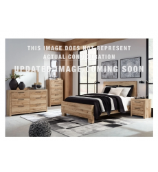 Hyanna Queen Panel Bed with 2 Side Storage Hyanna Queen Panel Bed with 2 Side Storage-Ashley-B1050B32 (B100-13,B1050-54,B1050-57,B1050-60(2))