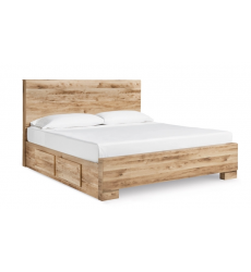 Hyanna King Panel Bed with 2 Side Storage Hyanna King Panel Bed with 2 Side Storage-Ashley-B1050B33 (B100-14,B1050-56,B1050-58,B1050-60(2))