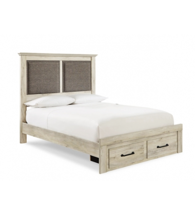 Cambeck Queen Upholstered Panel Storage Bed Cambeck Queen Upholstered Panel Storage Bed-Ashley-B192B47 (B192-157,B192-54S,B192-96)