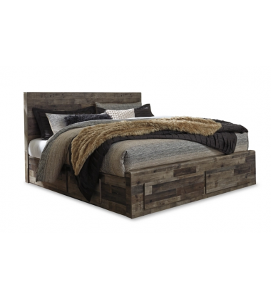 Derekson King Panel Bed with 6 Storage Drawers Derekson King Panel Bed with 6 Storage Drawers-Ashley-B200B12 (B100-14,B200-58,B200-56S,B200-60(2))
