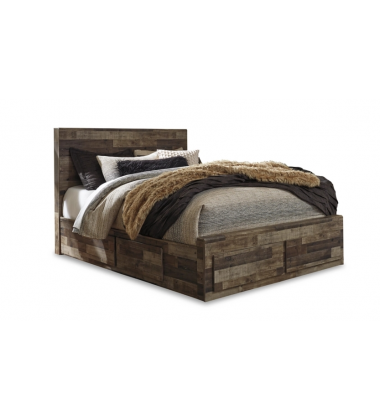 Derekson Queen Panel Bed with 4 Storage Drawers Derekson Queen Panel Bed with 4 Storage Drawers-Ashley-B200B18 (B100-13,B200-57,B200-54S,B200-60,B200-95)
