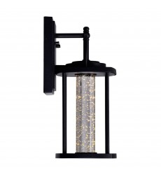  Greenwood LED Outdoor Black Wall Lantern (0407W7-1-101) - CWI