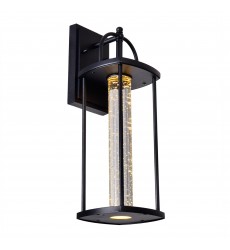  Greenwood LED Outdoor Black Wall Lantern (0407W7-1-101-A) - CWI