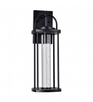  Greenwood LED Outdoor Black Wall Lantern (0407W7-1-101-A) - CWI
