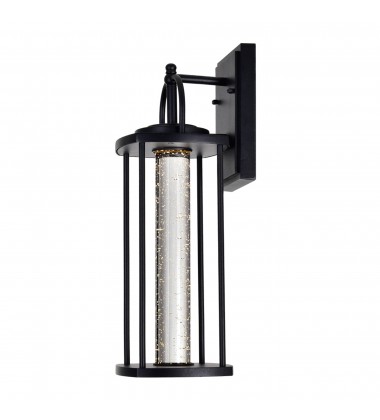  Greenwood LED Outdoor Black Wall Lantern (0407W7-1-101-A) - CWI
