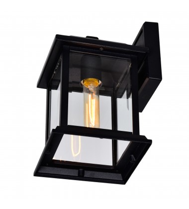  Blackbridge 1 Light Outdoor Black Wall Lantern (0409W8-1-101) - CWI