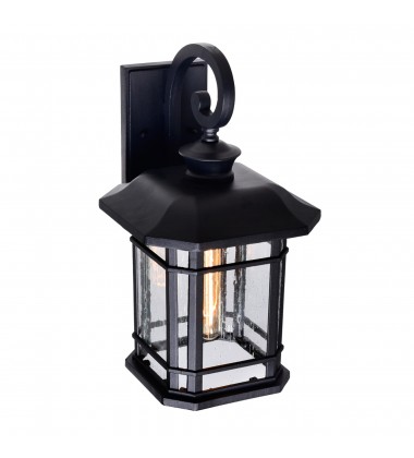  Blackburn 1 Light Outdoor Black Wall Lantern (0411W10-1-101) - CWI