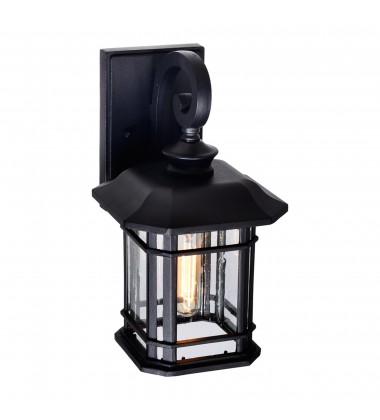  Blackburn 1 Light Outdoor Black Wall Lantern (0411W8-1-101) - CWI