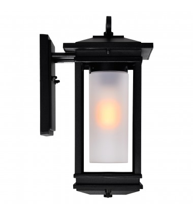 Granville 1 Light Outdoor Black Wall Lantern (0412W7-1-101) - CWI Granville 1 Light Outdoor Black Wall Lantern (0412W7-1-101) - CWI
