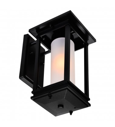 Granville 1 Light Outdoor Black Wall Lantern (0412W7-1-101) - CWI Granville 1 Light Outdoor Black Wall Lantern (0412W7-1-101) - CWI