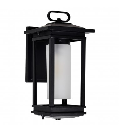 Granville 1 Light Outdoor Black Wall Lantern (0412W7-1-101) - CWI Granville 1 Light Outdoor Black Wall Lantern (0412W7-1-101) - CWI