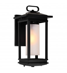  Granville 1 Light Outdoor Black Wall Lantern (0412W7-1-101) - CWI