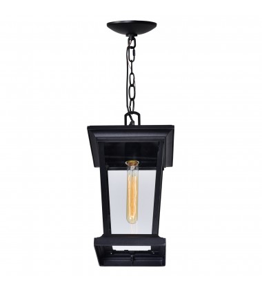  Leawood 1 Light Black Outdoor Hanging Light (0413P8-1-101) - CWI