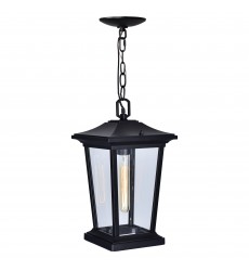  Leawood 1 Light Black Outdoor Hanging Light (0413P8-1-101) - CWI