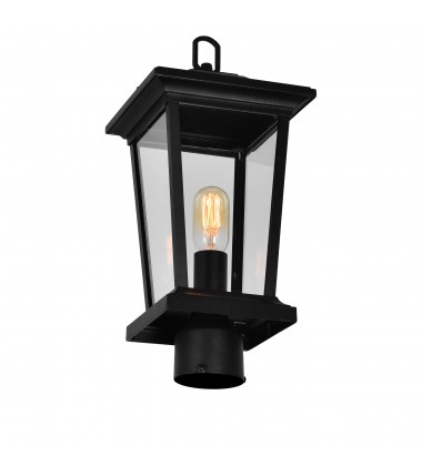  Leawood 1 Light Black Outdoor Lantern Head (0413PT8-1-101) - CWI