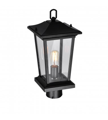  Leawood 1 Light Black Outdoor Lantern Head (0413PT8-1-101) - CWI