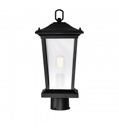  Leawood 1 Light Black Outdoor Lantern Head (0413PT8-1-101) - CWI