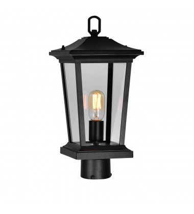  Leawood 1 Light Black Outdoor Lantern Head (0413PT8-1-101) - CWI