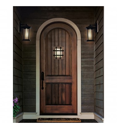  Leawood 1 Light Black Outdoor Wall Light (0413W7-1-101) - CWI