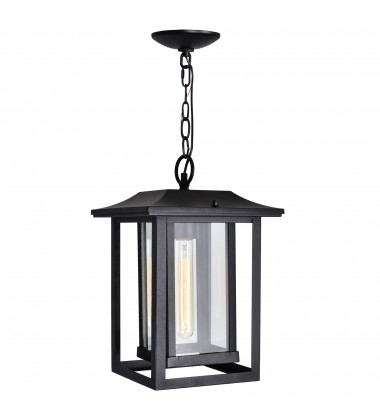  Winfield 1 Light Black Outdoor Hanging Light (0414P10-1-101) - CWI
