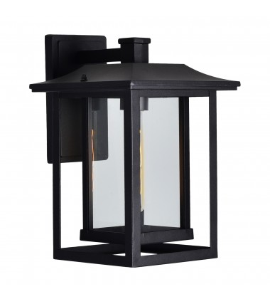  Winfield 1 Light Black Outdoor Wall Light (0414W10-1-101) - CWI