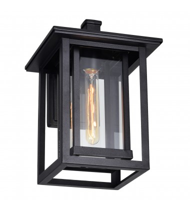  Winfield 1 Light Black Outdoor Wall Light (0414W10-1-101) - CWI