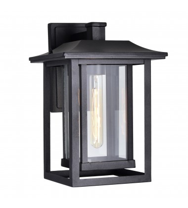  Winfield 1 Light Black Outdoor Wall Light (0414W10-1-101) - CWI