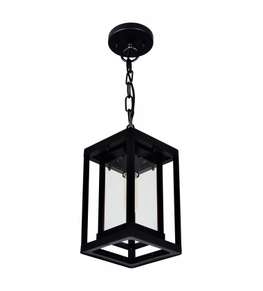  Mulvane 1 Light Black Outdoor Hanging Light (0415P7-1-101) - CWI
