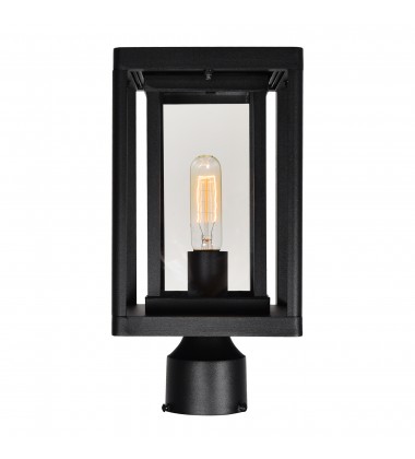  Mulvane 1 Light Black Outdoor Lantern Head (0415PT7-1-101) - CWI