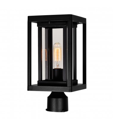  Mulvane 1 Light Black Outdoor Lantern Head (0415PT7-1-101) - CWI