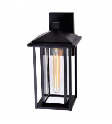  Crawford 1 Light Black Outdoor Wall Light (0417W7-1-101) - CWI