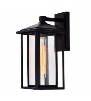  Crawford 1 Light Black Outdoor Wall Light (0417W7-1-101) - CWI