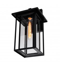  Crawford 1 Light Black Outdoor Wall Light (0417W9-1-101) - CWI