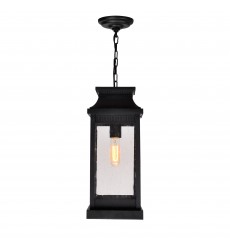 Milford 1 Light Outdoor Black Pendant (0418P7L-1) - CWI  Milford 1 Light Outdoor Black Pendant (0418P7L-1) - CWI