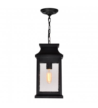  Milford 1 Light Outdoor Black Pendant (0418P7S-1) - CWI