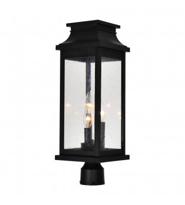 Milford 3 Light Outdoor Black Lantern Head (0418PT7L-3) - CWI  Milford 3 Light Outdoor Black Lantern Head (0418PT7L-3) - CWI