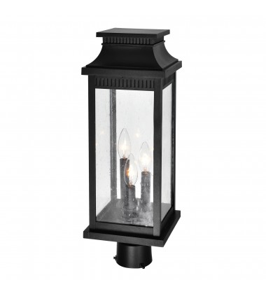 Milford 3 Light Outdoor Black Lantern Head (0418PT7L-3) - CWI  Milford 3 Light Outdoor Black Lantern Head (0418PT7L-3) - CWI