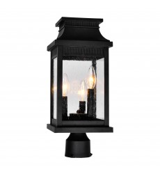 Milford 3 Light Outdoor Black Lantern Head (0418PT7S-3) - CWI  Milford 3 Light Outdoor Black Lantern Head (0418PT7S-3) - CWI