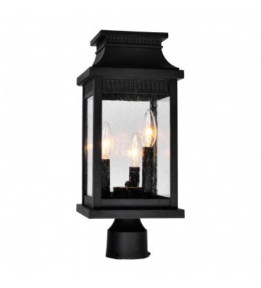 Milford 3 Light Outdoor Black Lantern Head (0418PT7S-3) - CWI  Milford 3 Light Outdoor Black Lantern Head (0418PT7S-3) - CWI