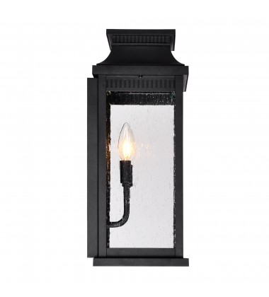 Milford 2 Light Outdoor Black Wall Lantern (0418W7L-2) - CWI  Milford 2 Light Outdoor Black Wall Lantern (0418W7L-2) - CWI