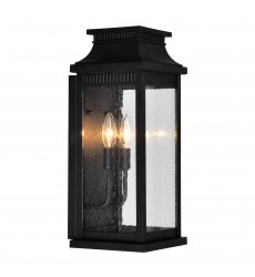  Milford 2 Light Outdoor Black Wall Lantern (0418W7L-2) - CWI