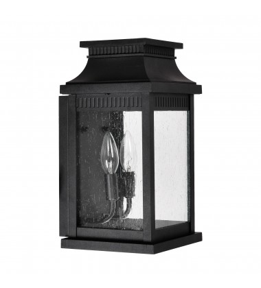 Milford 2 Light Outdoor Black Wall Lantern (0418W7S-2) - CWI  Milford 2 Light Outdoor Black Wall Lantern (0418W7S-2) - CWI