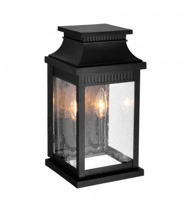 Milford 2 Light Outdoor Black Wall Lantern (0418W7S-2) - CWI  Milford 2 Light Outdoor Black Wall Lantern (0418W7S-2) - CWI