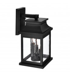 Milford 3 Light Outdoor Black Wall Lantern (0418W7S-3) - CWI  Milford 3 Light Outdoor Black Wall Lantern (0418W7S-3) - CWI